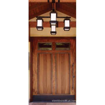 2015 Made in China venda quente Woodern House Roménia porta principal Meranti portões de madeira